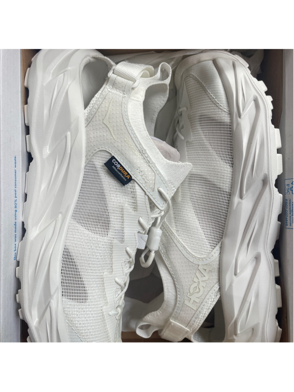 HOKA Hopara 2 Women’s Sandals Trail Hiking Shoes Eggnog Size 11B NWT - Picture 4 of 4